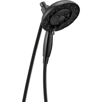 H2OKINETIC IN2ITION 5-SETTING TWO-IN-ONE SHOWERHEAD, Matte Black, large