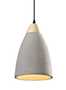 INDUSTRIAL COLLECTION 1 LIGHT PENDANT, Concrete & Pine, small