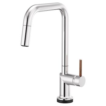 ODIN SMART TOUCH PULL-DOWN FAUCET WITH SQUARE SPOUT - LESS HANDLE, Chrome, large
