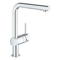 MINTA PULL OUT KITCHEN FAUCET, StarLight Chrome, medium