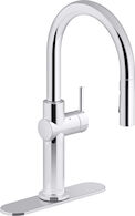 CRUE KITCHEN SINK FAUCET WITH KOHLER® KONNECT™ AND VOICE-ACTIVATED TECHNOLOGY, Polished Chrome, medium