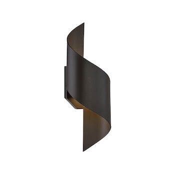 HELIX LED OUTDOOR WALL LIGHT, Bronze, large