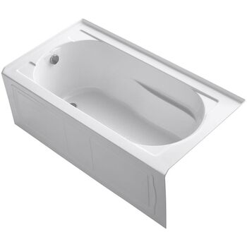 DEVONSHIRE® 60 X 32 INCHES ALCOVE BATHTUB WITH INTEGRAL APRON AND INTEGRAL FLANGE, LEFT-HAND DRAIN, White, large