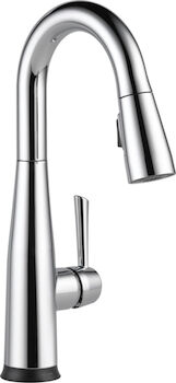 ESSA SINGLE HANDLE PULL-DOWN BAR/PREP FAUCET WITH TOUCH2O, Chrome, large