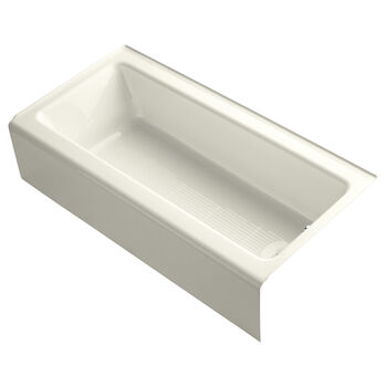 BELLWETHER® 60 X 30 INCHES ALCOVE BATHTUB WITH INTEGRAL APRON, RIGHT-HAND DRAIN, Biscuit, large