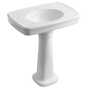 BANCROFT® 30-INCH PEDESTAL BATHROOM SINK WITH SINGLE FAUCET HOLE, White, small