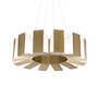 CHRONOS 34" LED CHANDELIER, Aged Brass, small
