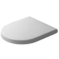 STARCK 3 TOILET SEAT AND COVER, HINGES STAINLESS STEEL, REMOVABLE, WITHOUT SLOW CLOSE, , medium