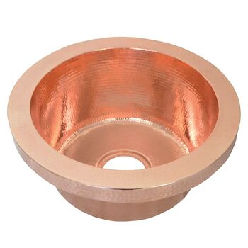 MOJITO ROUND BAR & PREP SINK, Polished Copper, large