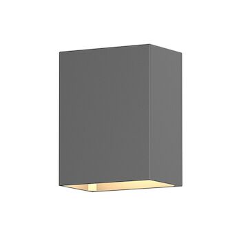 BOX LED WALL SCONCE, Textured Gray, large