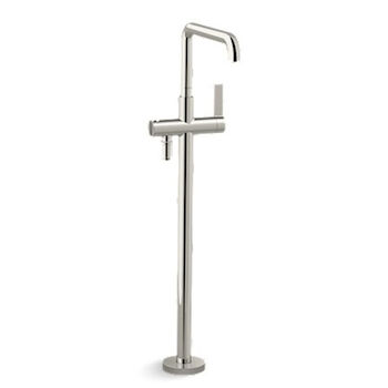 ONE FREESTANDING BATH FAUCET, LESS HANDSHOWER, Nickel Silver, large