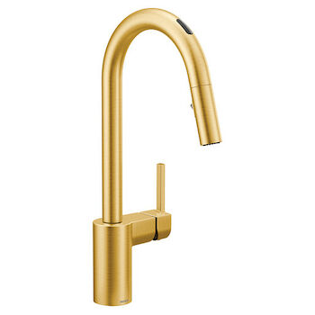 ALIGN VOICE ACTIVATED SINGLE-HANDLE PULL DOWN SMART FAUCET, Brushed Gold, large