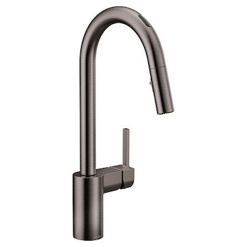 ALIGN VOICE ACTIVATED SINGLE-HANDLE PULL DOWN SMART FAUCET, Black Stainless, large