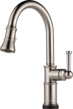 ARTESSO SINGLE HANDLE PULL-DOWN KITCHEN FAUCET WITH SMARTTOUCH(R) TECHNOLOGY, Stainless Steel, large
