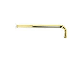 FOUNDATIONS WALL MOUNTED RAIN SHOWERHEAD ARM, Unlacquered Brass, large