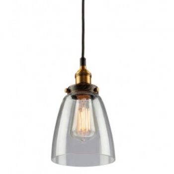 GREENWICH 1-LIGHT PENDANT, Bronze and Copper, large