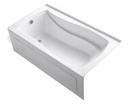 MARIPOSA® 66 X 36 INCHES ALCOVE BATHTUB WITH INTEGRAL APRON AND LEFT-HAND DRAIN, White, medium