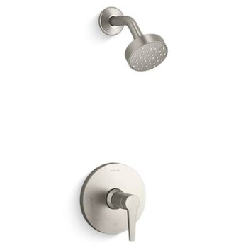 PITCH® RITE-TEMP® SHOWER TRIM WITH 1.75 GPM SHOWERHEAD, Vibrant Brushed Nickel, large