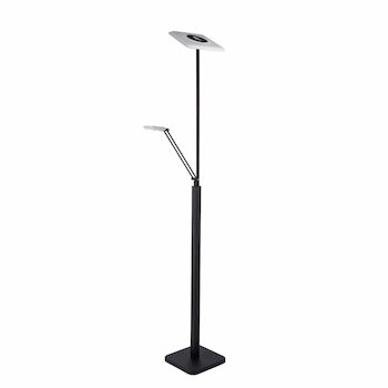 5020 LED TORCHIERE WITH READING LIGHT, Black, large