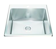 KINDRED UTILITY COLLECTION DUALMOUNT SINGLE BOWL STAINLESS STEEL LAUNDRY SINK, Stainless Steel, medium