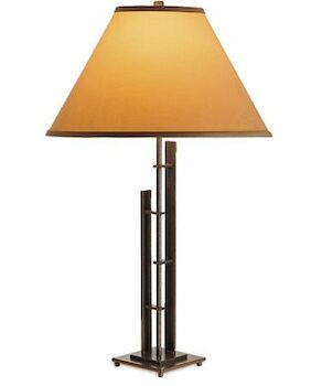 METRA DOUBLE TABLE LAMP, Bronze, large