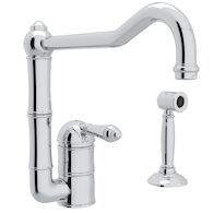 ACQUI® EXTENDED SPOUT KITCHEN FAUCET WITH SIDE SPRAY (LEVER HANDLE), , medium