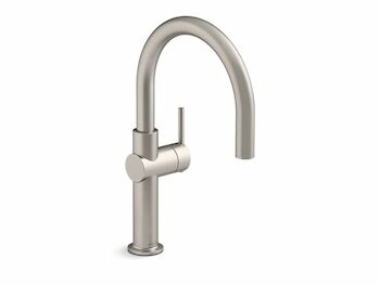 CRUE SINGLE-HANDLE BAR SINK FAUCET, Vibrant Stainless, large