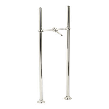 ANTIQUE RISER TUBES AND CROSS CONNECTION, 26-INCH LONG, Vibrant Polished Nickel, large