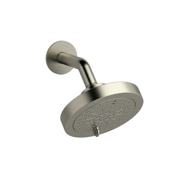 6" 6-Function Showerhead With Arm, Brushed Nickel, large