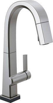 PIVOTAL SINGLE HANDLE PULL DOWN BAR/PREP FAUCET WITH TOUCH2O TECHNOLOGY, Arctic Stainless, large