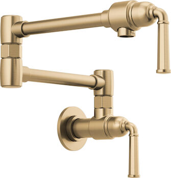 ROOK WALL MOUNT POT FILLER, Brilliance Luxe Gold, large