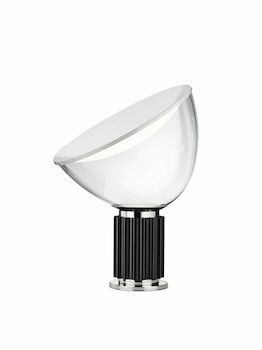 TACCIA SMALL - ALUMINUM LED TABLE LAMP BY ACHILLE CASTIGLIONI, Black, large