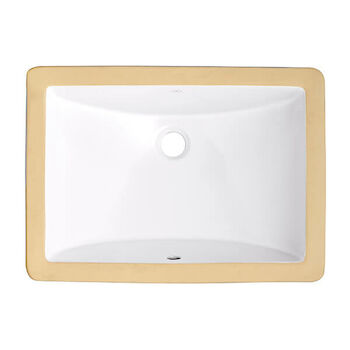 WEBSTER 20 IN. RECTANGLE UNDERMOUNT SINK, Canvas White, large