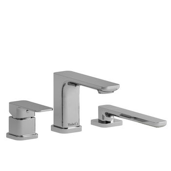EQUINOX 3-PIECE DECK MOUNT TUB FILLER WITH HAND SHOWER, Chrome, large