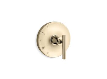 PURIST RITE-TEMP VALVE TRIM WITH LEVER HANDLE, Vibrant French Gold, large