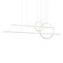 CHUTE 56" LINEAR CHANDELIER, White, small