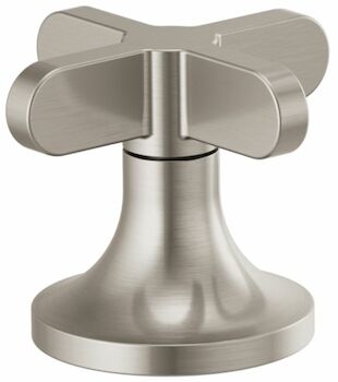 ODIN WIDESPREAD LAVATORY LOW CROSS HANDLES, Brushed Nickel, large