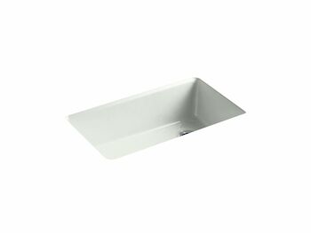 RIVERBY® 33 X 22 X 9-5/8 INCHES TOP-MOUNT SINGLE-BOWL KITCHEN SINK WITH ACCESSORIES, Sea Salt, large