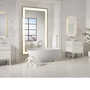 ARGILE FREESTANDING BATHTUB, Honed White, small