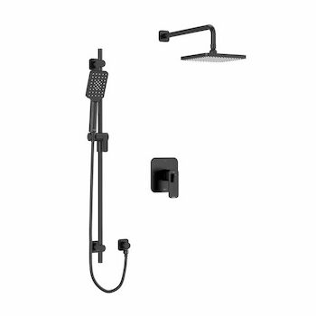 EQUINOX SHOWER KIT 323 WITH HAND SHOWER AND SHOWER HEAD, Black, large