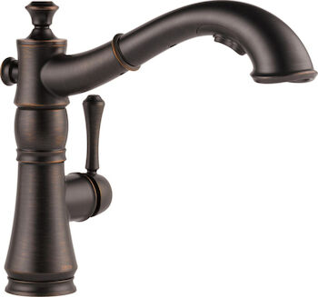 CASSIDY SINGLE HANDLE PULL-OUT KITCHEN FAUCET, Venetian Bronze, large