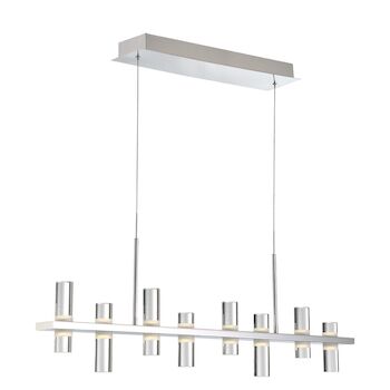 NETTO 42-INCH 3000K LED LINEAR CHANDELIER, 33723, Chrome, large