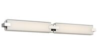 BLISS 36-INCH LED BATHROOM VANITY AND WALL LIGHT 3000K, Polished Nickel, medium