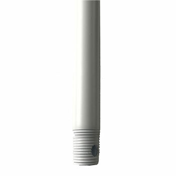 36-INCH CEILING FAN EXTENSION DOWNROD, Matte White, large