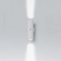 CALUMET DUAL 8-INCH WALL LIGHT, White, medium