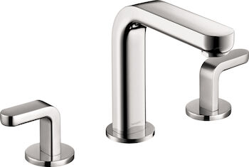 METRIS S WIDESPREAD FAUCET WITH LEVER HANDLES, Chrome, large