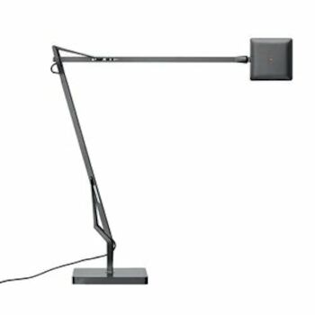 KELVIN EDGE - DIMMABLE TABLE LAMP WITH OPTICAL SENSOR BY ANTONIO CITTERIO, Titanium, large