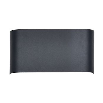 PLATEAU 12" LED OUTDOOR WALL SCONCE, Graphite, large