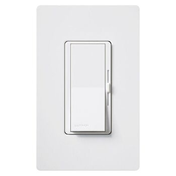 DIVA SINGLE POLE/3-WAY C-L DIMMER, WITH GLOSS FINISH, White, large