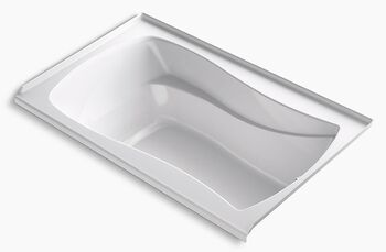 MARIPOSA® 60 X 36 INCHES ALCOVE BATHTUB WITH INTEGRAL FLANGE AND RIGHT-HAND DRAIN, White, large